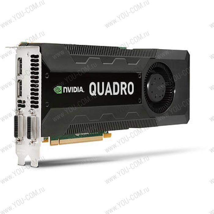 Graphics Card NVIDIA Quadro K5000, 4GB, 1xDual link DVI-I, 1xDual link DVI-D, 2хDisplayPort PCI-E x16 (Z420, Z620, Z820)