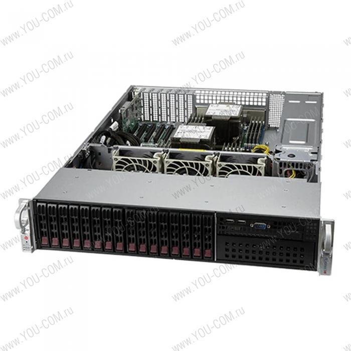 Шасси серверное Supermicro SuperServer 2U 220P-C9R noCPU(2)3rd Gen Xeon Scalable/TDP 270W/no DIMM(16)/ SATARAID HDD(8)SFF+ SAS HDD(8)SFF/2x1GbE/2x1200W