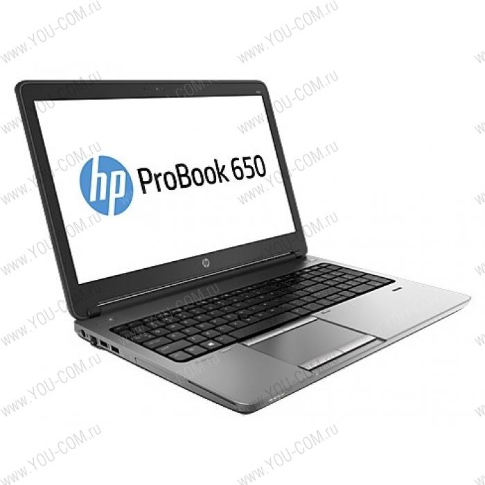 HP ProBook 650 Core i5-4200M 2.5GHz,15.6" HD LED AG Cam,4GB DDR3(1),500GB 7.2krpm,DVDRW,WiFi,3G,BT 4.0,6CLL,FPR,COM-port,2.5kg,1y,Win7Pro(64)+Win8Pro
(64)