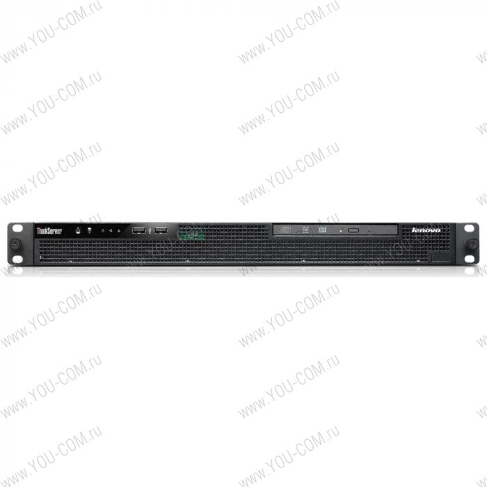 ThinkServer RS140 G1830 Rack(1U)/Pentium2C 2.8GHz(2Mb)/1x4GbUDIMM_1600/Raid 100(0/1/10/5)/noHDD(2)LFF/DVDRW/ISM/2x1GbEthernet/PS300W(NHP)/1/1