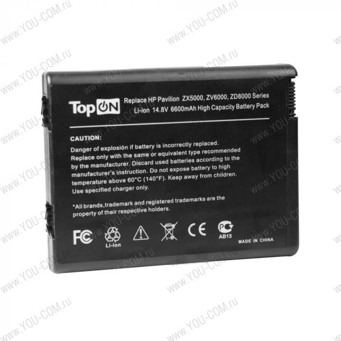 Аккумулятор для HP nx9100 nx9110 Pavilion ZX5000 ZV5000 Compaq Presario R3000 series УСИЛЕННЫЙ 14.8V 6600mAh PN: HSTNN-IB04 DP390A DP399A 346970-001