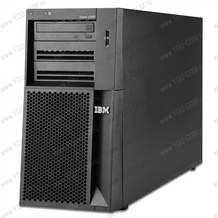 Сервер башня IBM x3400 M2 Процессор Xeon  E5520 QC,HS SAS/SATA(Tower QC2.26GHz(8MB),4GB(2x2GB),2x146Gb HDD,HS(8) 2,5\",ServeRaid MR10i 0/1/5/6/10/50/60(256MB),DVD+/-RW,2xGigEt