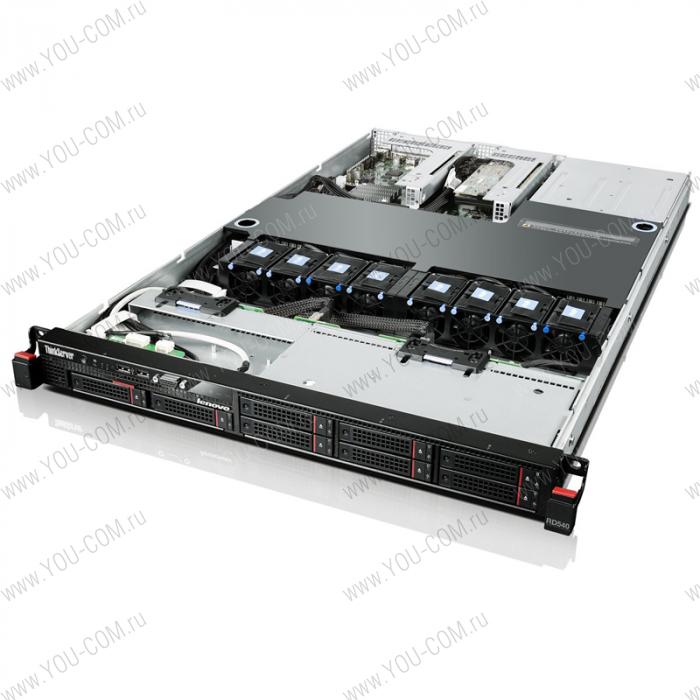 ThinkServer RD540 E5-2620v2 Rack(1U)/Xeon6C 2.1GHz(15Mb)/2x4GbRDIMM(LV)/Raid 710 w/FBWC(1Gb RAID 0/1/10/5/50/6/60)/no HDD(8)SFF/noDVD/2x1GbEthernet/2x800W PSU /Warranty 3 Years