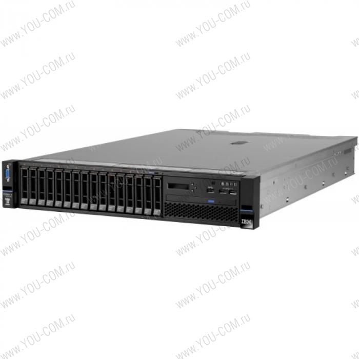 Lenovo TopSeller x3650 M5 Rack 2U, Xeon 6C E5-2620v3(2.4GHz/1866MHz/15MB/85W),1x8GB TRuDDR4/2133MHz/1.2V LP RDIMM,2x300GB 2.5" SAS(upto8/16),MultiBurner,SR M5210(nocache,RAID 0,1,10),4xGbE,2x550W PS