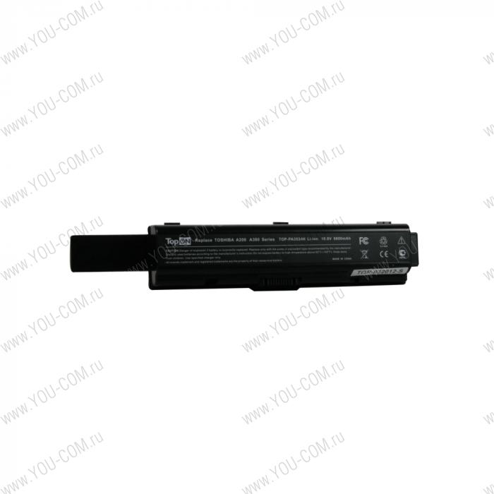 Аккумулятор для Toshiba Satellite A200 A210 A300 A500 L200 L300 L500 УСИЛЕННЫЙ 10.8V 6600mAh PN: PA3534U-1BAS PA3534U-1BRS PA3682U-1BRS PA3727U-1BRS