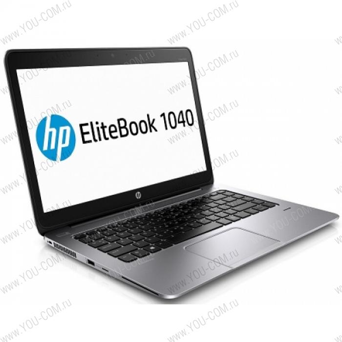 Ноутбук без сумки HP EliteBook Folio 1040 G3 Core i5-6300U 2.4GHz,14" FHD (1920x1080) AG,16Gb DDR4 total,512Gb SSD,LTE,45Wh LL,FPR,1.5kg,3y,Silver,Win7Pro+Win10Pro