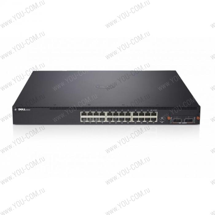 DELL Networking N4032, 24x10GbE BASE-T Fixed Ports, 1xHot Swap Modular Bay, 2xPower Supplies, 3YPSNBD (210-ABVS)