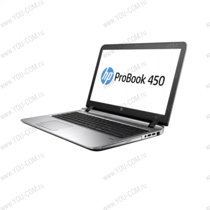 Ноутбук без сумки HP ProBook 450 G3 Core i3-6100U 2.3GHz,15.6" HD LED AG Cam,4GB DDR4(1),128GB SSD,DVDRW,WiFi,BT,4C,FPR,2.2kg,1y,Win7Pro(64)+Win10Pro(64)