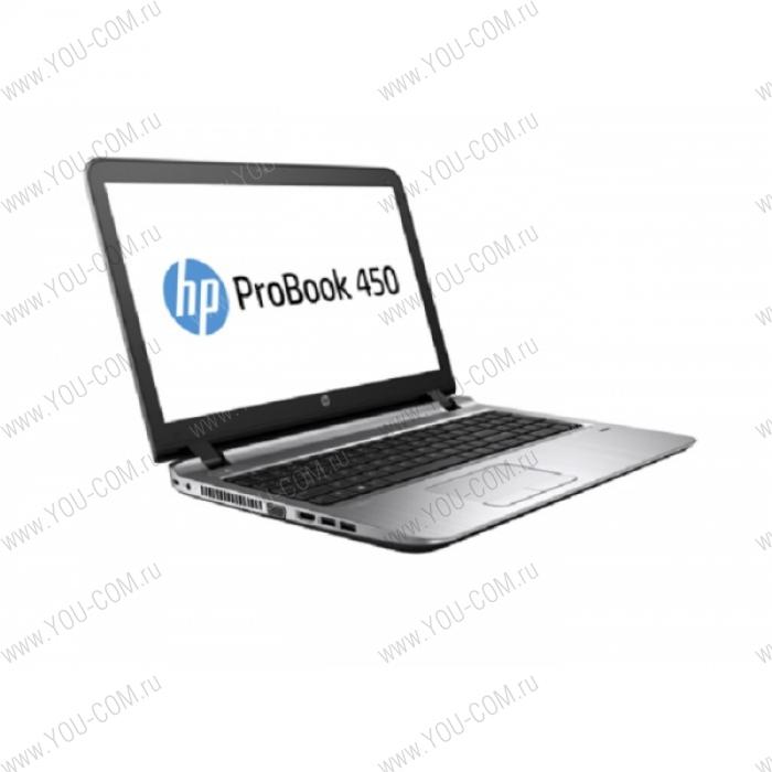 Ноутбук без сумки HP ProBook 450 G3 Core i5-6200U 2.3GHz,15.6" HD LED AG Cam,4GB DDR4(1),500GB 5.4krpm,DVDRW,WiFi,BT,4C,FPR,2.2kg,1y,Win7Pro(64)+Win10Pro(64)