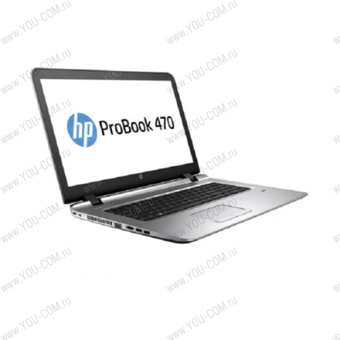 Ноутбук без сумки HP Probook 470 G3 Core i5-6200U 2.3GHz,17.3" HD+ LED AG Cam,8GB DDR4(1),1TB 5.4krpm,DVDRW,ATI.R7 M340 2Gb,WiFi,BT,4C,FPR,2.61kg,1y,Win7Pro(64)+Win10Pro(64)