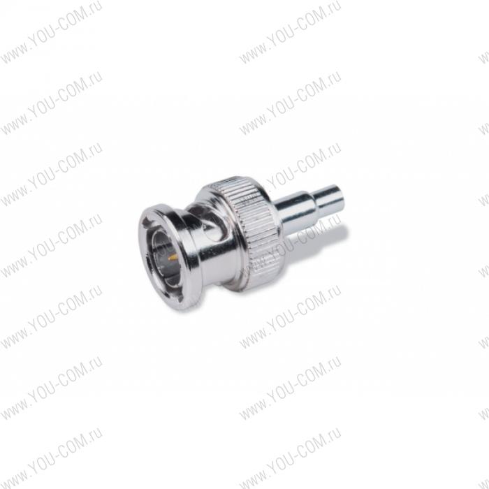 Разъем [100-250-01] Extron BNC Male MHR Crimp Connectors/ обжимные BNC M-типа, 75 Ohm, для кабеля MHR (50 шт упаковка). 