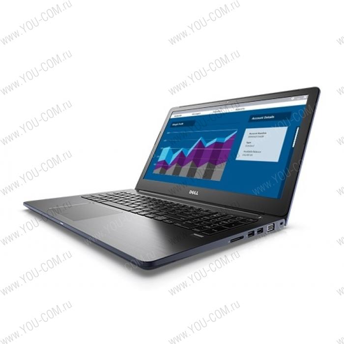 Ноутбук без сумки Dell Vostro 5568 Core i5-7200U 2.5 GHz,15.6'' FHD Cam,8GB DDR4(1),256GB SSD,Intel HD 620,WiFi,BT,3C,2.0kg,1y,Linux,Era Gray Matte Metallic/Backlit