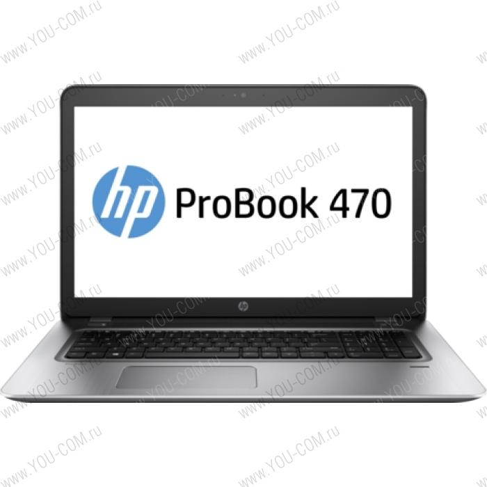 Ноутбук без сумки HP ProBook 470 G4 Core i7-7500U 2.7GHz,17.3" FHD (1920x1080) AG,nVidia GeForce 930MX 2Gb DDR3,8Gb DDR4(1),256Gb SSD,DVDRW,48Wh LL,FPR,2.6kg,1y,Silver,Win10Pro