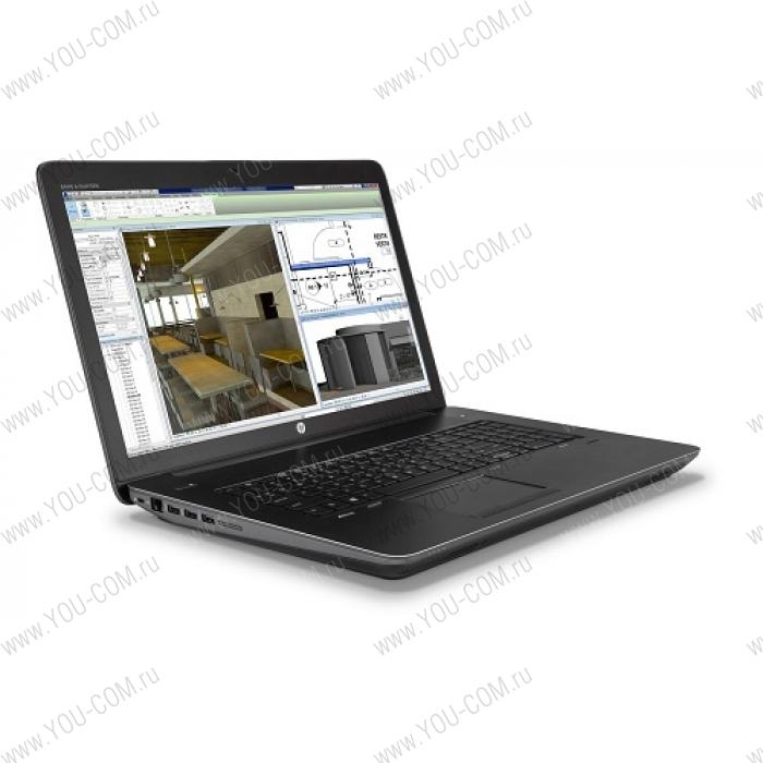 Ноутбук без сумки HP ZBook 17 G3 Core i7-6700HQ 2.6GHz,17.3" FHD (1920x1080) IPS AG,nVidia Quadro M2000M 4Gb GDDR5,8Gb DDR4(2),256Gb SSD Turbo,96Wh LL,FPR,3kg,3y,Black,Win7Pro+Win10Pro