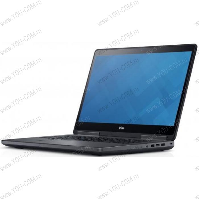 Ноутбук без сумки Dell Precision 7710 E3-1535M v5 2.9GHz,17.3"UltraSharp UHD AG,Cam,32GB DDR4(4),512GB SSD+1TB 7.2krpm,Nvidia Quadro M5000M (8GB DDR5),WiFi,USB Type-C,Smart Card,TPM,BT,6C,3.4kg,3y,Win7Pro(64)+WIn10 Pro