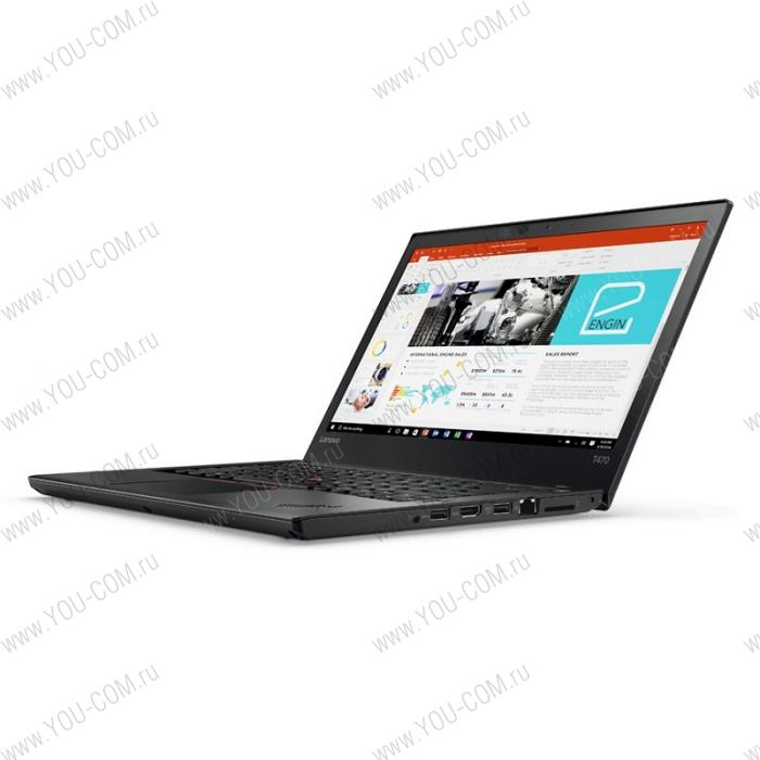 Ноутбук Lenovo ThinkPad T470 14" FHD (1920x1080) IPS, i7-7500U(2,7GHz), 8GB DDR4, 512GB SSD, intel HD 620, WWAN ready, WiFi, BT, TPM, FPR, 3+3Cell, Camera, Win 10 Pro, 3y.OS