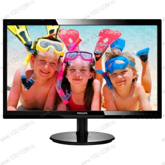 24" Philips 246V5LDSB 1920x1080 TN LED 16:9 1ms VGA DVI HDMI 10M:1 170/160 250cd Black.