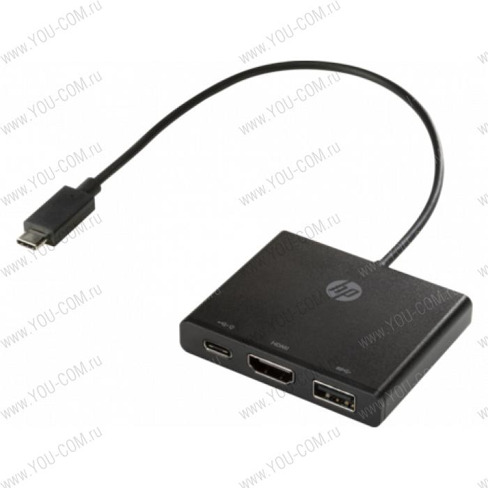 Adapter HP USB-C to HDMI/USB3.0/USB-C cons