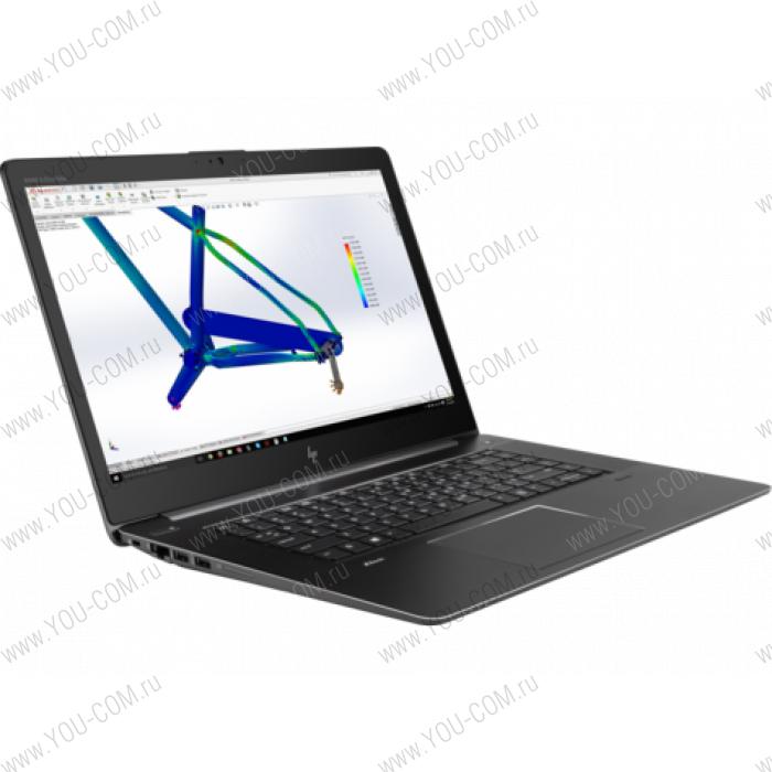 Ноутбук без сумки HP ZBook 15 Studio G4 Core i7-7820HQ 2.9GHz,15.6" UHD (3840x2160) IPS AG,nVidia Quadro М1200 4Gb GDDR5,16Gb DDR4(2),512Gb SSD Turbo,64Wh LL,FPR,2.1kg,3y,Black,Win10Pro