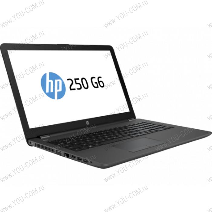 Ноутбук без сумки HP 250 G6 Core i5-7200U 2.5GHz,15.6" HD (1366x768) AG,4Gb DDR4(1),500Gb 5400,DVDRW,31Wh,2.1kg,1y,Dark,Win10Pro