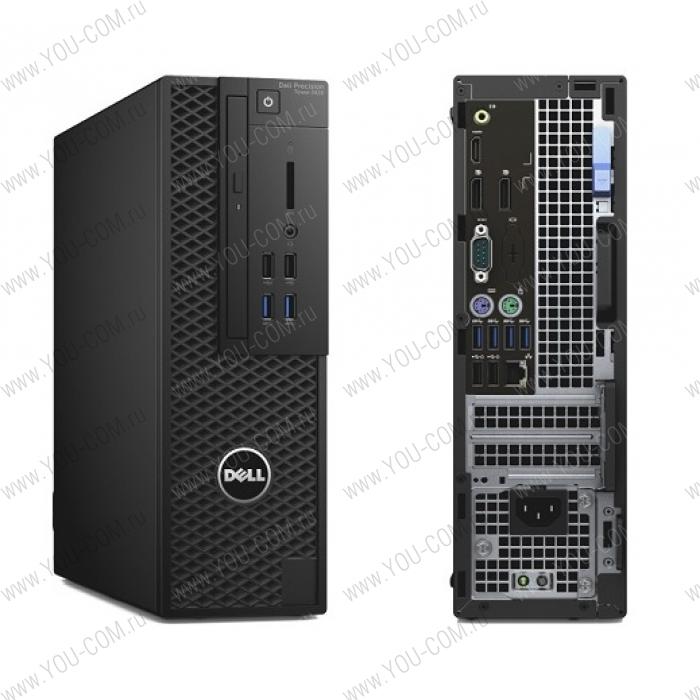 Рабочая станция DELL Precision 3420 SFF E3-1220 v5 (3.0 GHz),8GB (2x4GB) DDR4,1TB (7200 rpm),Nvidia Quadro P600 (2GB),W7 Pro (WIn10 Pro Licence),TPM,DVD,3 years NBD