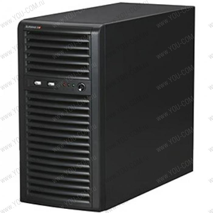 Корпус для сервера Supermicro SuperChassis Mid-tower 731I-300B/ internalHDD(4)LFF/ 2x 5.25"/ 4xFH/ 1x300W(9.6" x 9.6")micro-ATX/ no Backplane  _DEMO