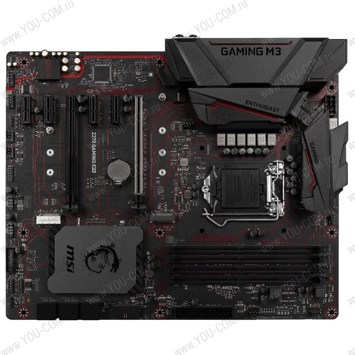 Материнская плата MSI Z270 GAMING M3 (Socket 1151, intel Z270, 4DDR4, 2x PCIe x16, 4x PCIe x1, SATA6Gb/s, USB3.1 Gen1, GbE LAN, DVI, HDMI) ATX