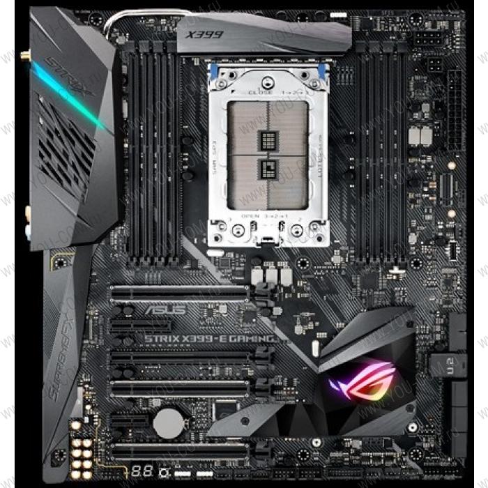 ASUS ROG STRIX X399-E GAMING, Socket TR4, X399, 8*DDR4, SLI+CrossFireX, SATA3 + RAID, Audio, Gb LAN, USB 3.1*15, USB 2.0*4, eATX ; 90MB0V70-M0EAY0