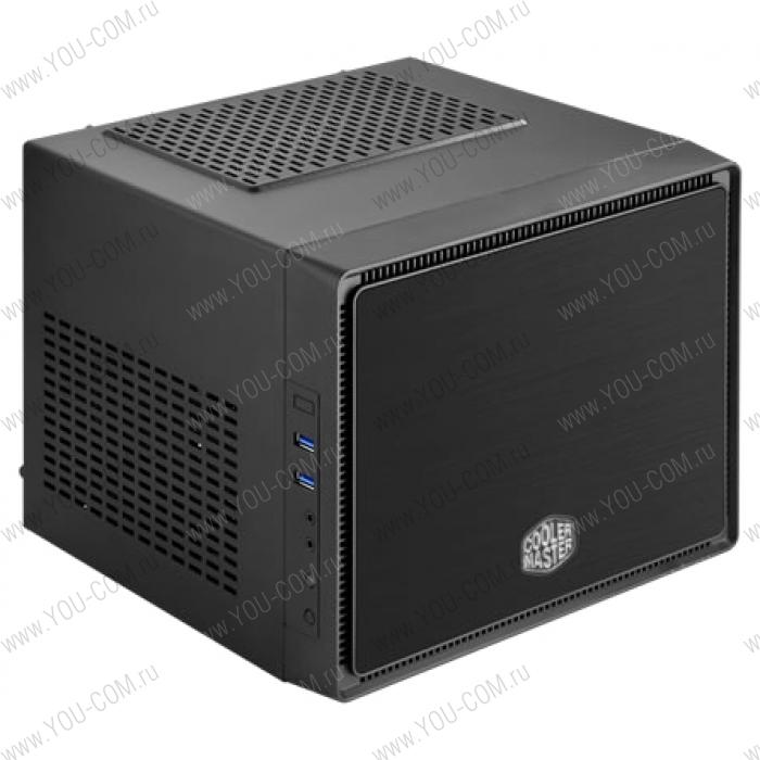 Корпус Elite 110A (RC-110A-KKN1) без БП, черный, mini-ITX, 280x208x260мм, 2,45кг, отсеки для 3.5"/SSD: 3.5” HDDx3 или 3.5” HDDx2+SSDx2 или 3.5” HDDx1 + SSDx3 или SSDx4, фр. панель: USB 3.0x2