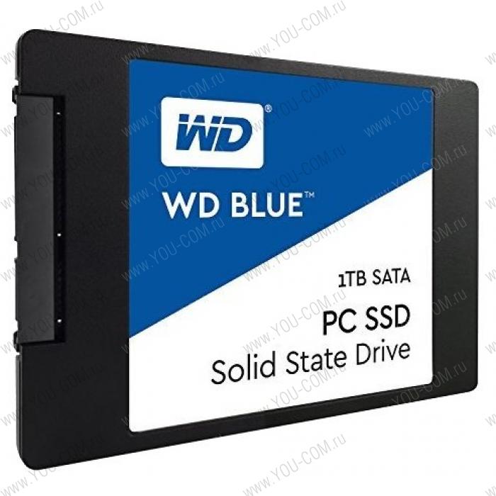 Твердотельный накопитель Western Digital SSD BLUE 1Tb SATA-III 2,5”/7мм WDS100T1B0A