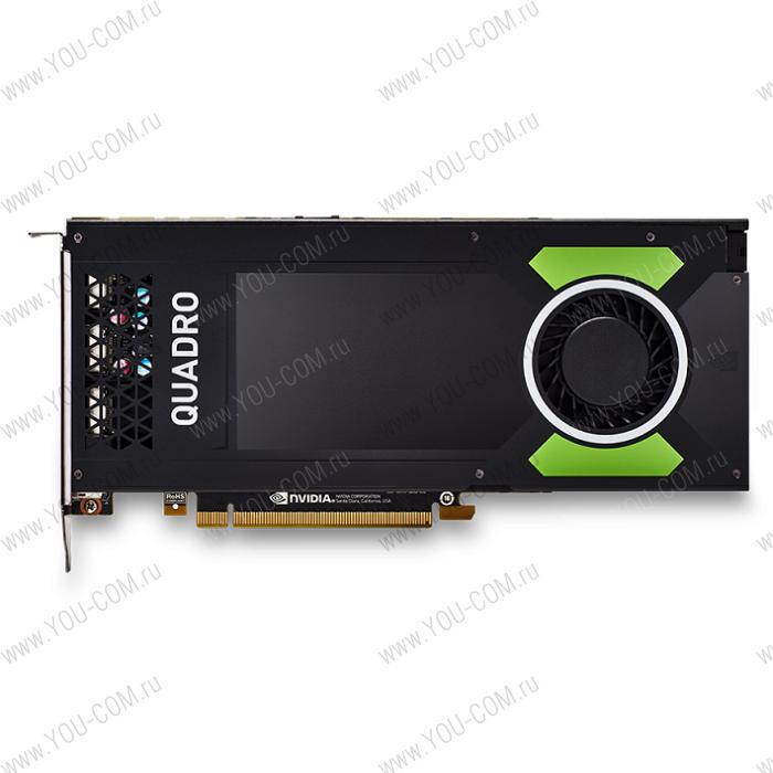 Видеокарта PNY Nvidia Quadro P4000 8GB PCIE 4xDP1.4+3pin 3D-Stereo 256-bit 1792 Cores DDR5 4xDP to DVI-D (SL) adapter+Stereo connector bracket, Retail_DEMO