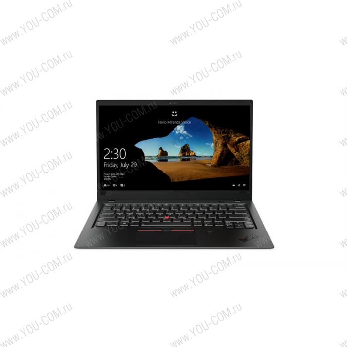 Ноутбук Lenovo ThinkPad Ultrabook X1 Carbon Gen6 14" FHD(1920x1080)IPS,i7-8550U(1,80GHz),8GBLPDDR3,256GB SSD, intel UHD Graphics 620,WWAN none, NoODD,WiFi,TPM,BT,FPR,3cell,Camera,Win10 Pro, 1.1Kg, 3y.OS