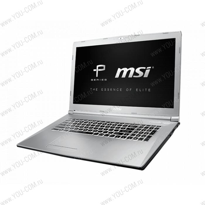 Ноутбук без сумки MSI PE72 8RC-067XRU-SS5830H8G1T0XX17.3" FHD (1920*1080), Anti-GlareCoffeelake i5-8300H+HM370GeForce® GTX 1050, 4GB GDDR5DDR IV 8GB1TB (SATA) 7mmDos