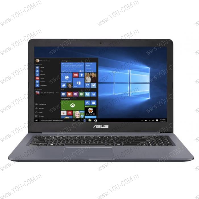 Ноутбук ASUS VivoBook Pro 15 Ultra HD N580GD-FI110 Core i5 8300H/16Gb/1TB HDD+256Gb SSD/15.6"UHD IPS AG (3840x2160)/no ODD/nVidia GeForce GTX1050 4Gb/WiFi/BT/Cam/Illum KB/DOS/1.99Kg/GREY_METAL