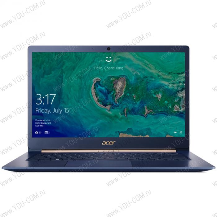 Ноутбук ACER Swift 5 Pro SF514-52TP-87CB i7 8550U/16GB/512GB SSD PCIe /14,0" IPS NonGlare Touch FHD(1920x1080) Intel HD Graphics 620/ Windows 10 Pro/970g/Blue/Magnesium body