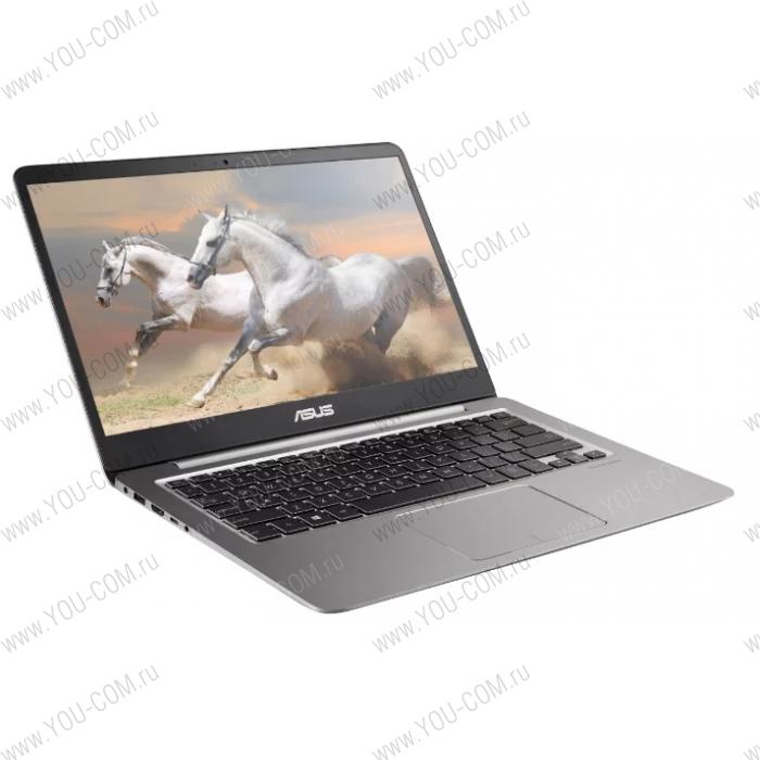 Ноутбук ASUS Zenbook UX410UF-GV033R Core i7-8550U/16Gb/1Tb+256GB M.2 SSD/GF MX130 2Gb/14.0"FHD (1920x1080)AG/WiFi/BT/Cam/Windows 10 Pro/Grey/Illuminated KB/1,4kg/Sleeve