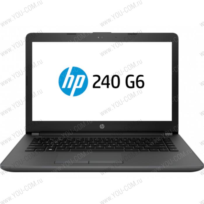 Ноутбук без сумки HP 240 G6 Core i5-7000U 2.5GHz,14" HD (1366x768) AG,4Gb DDR4(1),500Gb 5400,DVDRW,31Wh,1.8kg,1y,Silver,Win10Pro