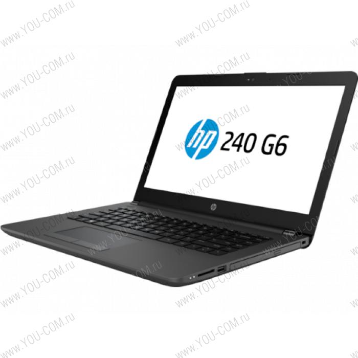 Ноутбук без сумки HP 240 G6 Core i5-7000U 2.5GHz,14" HD (1366x768) AG,8Gb DDR4(1),256Gb SSD,DVDRW,31Wh,1.8kg,1y,Silver,DOS