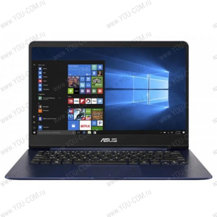 Ноутбук ASUS Zenbook UX430UN-GV022R Core i5-8250U/8Gb/512GB M.2 SSD/NVIDIA GeForce MX150 2Gb/14.0"/FHD (1920x1080)/WiFi/BT/Cam/Windows 10 PRO/Illum KB/1,3kg//BLUE_METAL/Sleeve+USB3.0 to RJ45