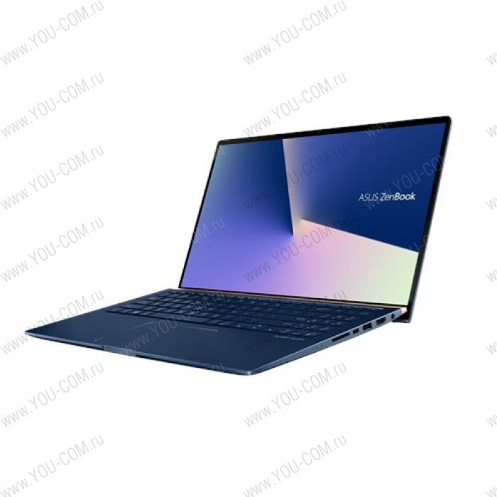 Ноутбук ASUS Zenbook 15 UX533FD-A8081R Core i5-8265U/8Gb/512Gb SSD/GeForce GTX 1050 MAX Q 2Gb/15.6 FHD 1920x1080 AG/WiFi/BT/HD IR/RGB Combo Cam/Windows 10 Pro/1.6Kg/Royal_Blue/Sleeve+ USB3.0 to RJ45 cable