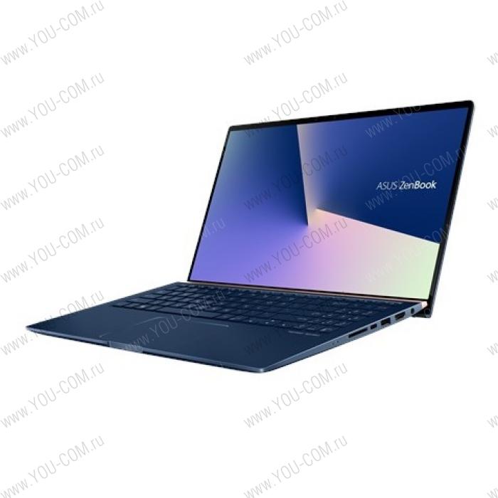 Ноутбук ASUS Zenbook 15 UX533FD-A8079T Core i5-8265U/8Gb/256Gb SSD/GeForce GTX 1050 MAX Q 2Gb/15.6 FHD 1920x1080 AG/WiFi/BT/HD IR/RGB Combo Cam/Windows 10 Home/1.6Kg/Royal_Blue_Metal/Sleeve