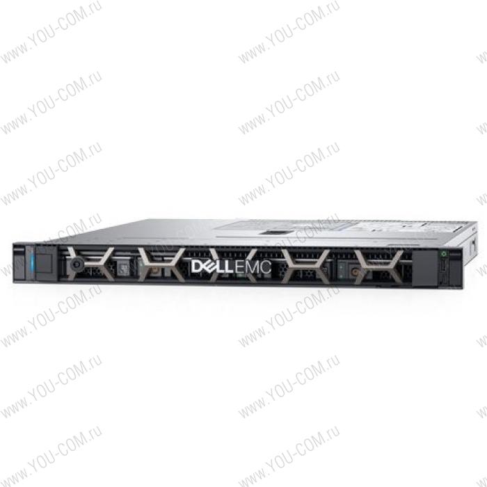 DELL PowerEdge R340 1U/ 4LFF/ E-2124 (4c, 3.3 GHz, 71W)/ 1x8GB UDIMM ECC/ PERC SoftWare/ 1x1 TB SATA/ 2xGE/ 1x350W/ iDRAC9 Exp/ DVDRW/ Bezel / Static Rails/ noCMA/ 3YBWNBD