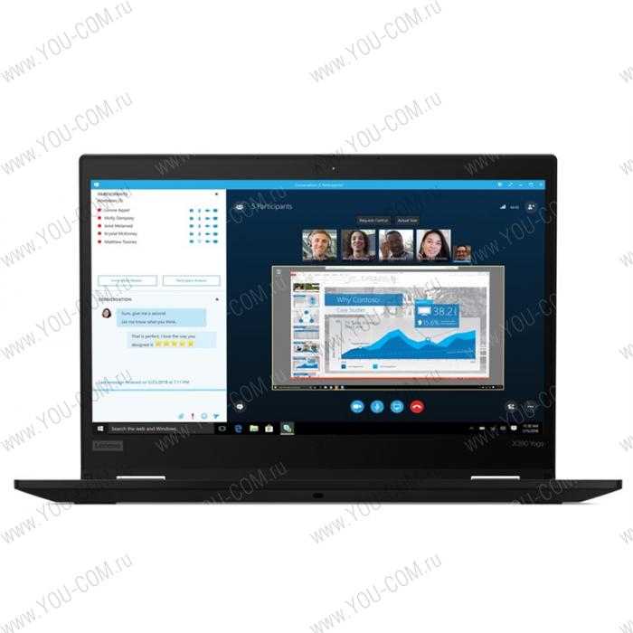 ThinkPad X390 Yoga 13.3" FHD (1920x1080) IPS 300N TOUCH, I7-8565U, 8GB DDR4 2400, 256GB SSD M.2, Intel UHD 620, NoWWAN, WiFi, BT, 720P HD Cam, Win 10 Pro64, 3y. c (незначительное повреждение коробки)