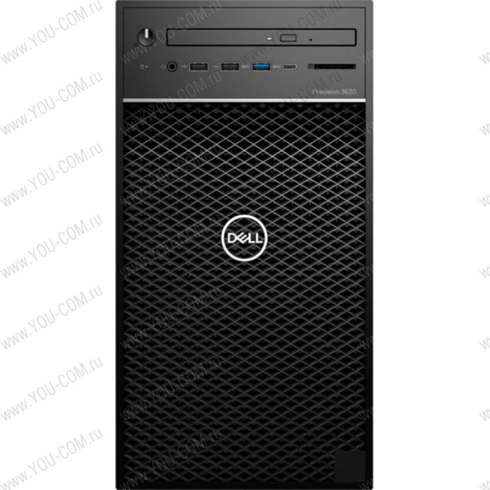 Рабочая станция DELL Precision 3630 MT Core i5-9500 (3,0GHz) 8GB (1x8GB) DDR4 256GB SSD Nvidia Quadro P1000 (4GB DDR5) SD, TPM 460W v2 Chassis W10 Pro 3 years NBD