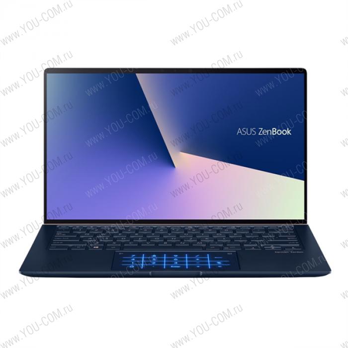 ASUS Zenbook 14 UX433FLC-A5230T Core i5-10210U/8Gb/512GB SSD/Intel UHD 620/NumberPad/14"FHD IPS AG (1920x1080)/NVIDIA GeForce MX250 2Gb/Cam infra 3D/Windows 10 Home/Illum KB/1,1kg/Royal_blue