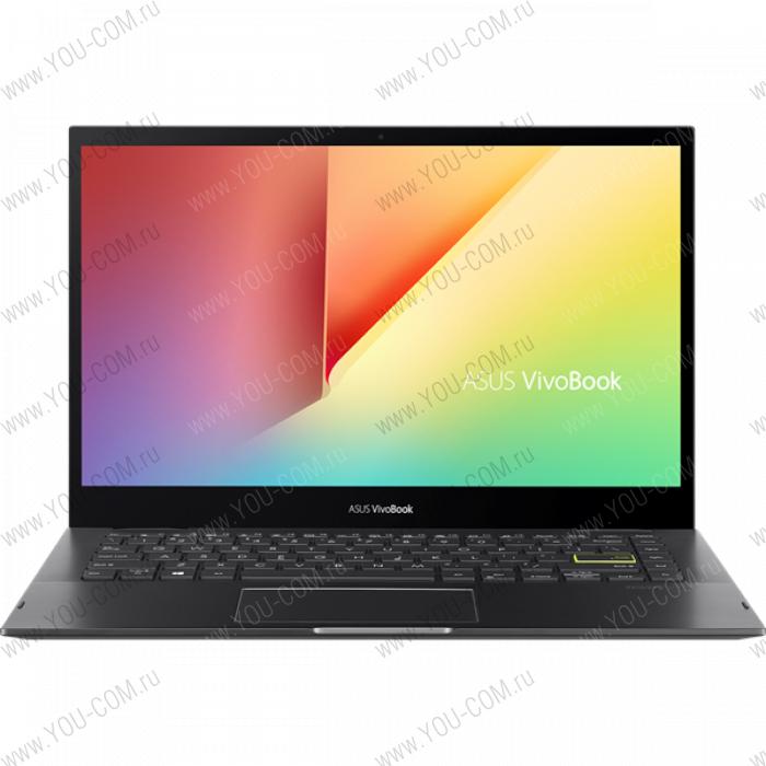 Ноутбук ASUS Vivibook Flip 14 TP470EZ-EC051T Core i7-1165G7/16GB  LPDDR4X/512GB SSD/Iris Xe MAX 4Gb/14.0 FHD IPS Touch GL/NumPad 2.0/Windows 10 Home/WIFI6/Indie Black/Stylus+holder