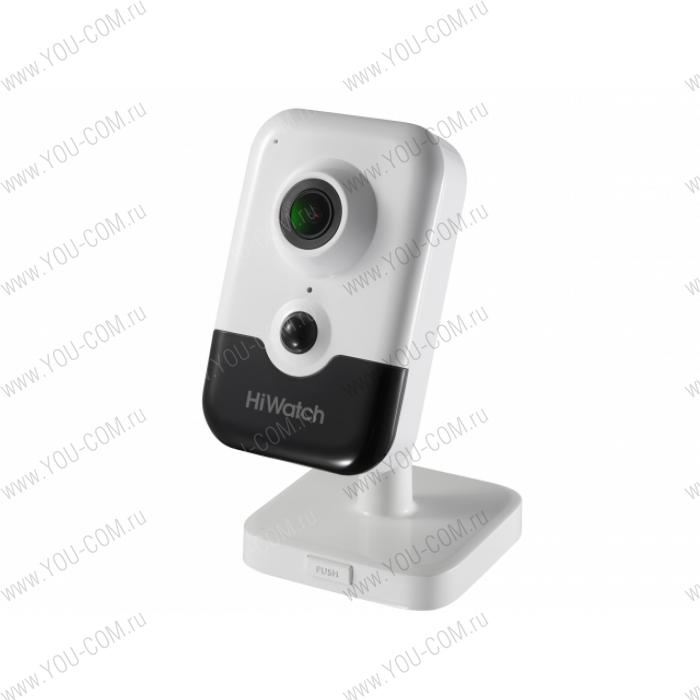 2Мп внутренняя IP-камера DS-I214W(B) (2.0 mm) c EXIR-подсветкой до 10м и WiFi 1/2.7'' CMOS матрица; объектив 2.0мм; угол обзора 132°; механический ИК-фильтр; 0.028 лк @F2.0; H.265+/H.265/H.264+/H.264/MJPEG, DWDR, 3D DNR, HLC, BLC; встроенный микрофон/ динамик; PIR-датчик;встроенный слот для microSD карты до 256Гб; G.711/G.722.1/G.726/MP2L2/PCM, видеобитрейт 32кбит/с -8Мбит/с; -10°C ...+40°C; 12В ±25%/PoE (802.3af); 6Вт макс.