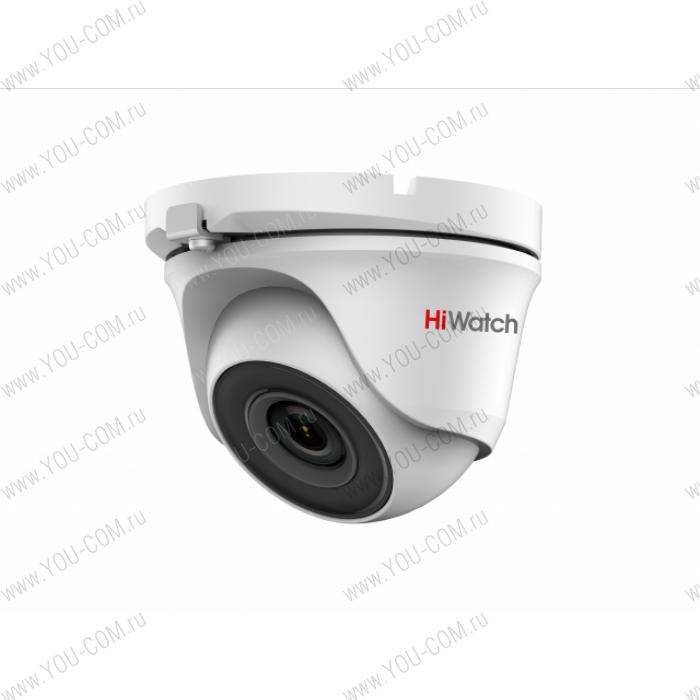 1Мп уличная купольная HD-TVI камера DS-T123 (2.8 mm) с EXIR-подсветкой до 20м 1/4"" CMOS матрица; объектив 3,6мм; угол обзора 92°; механический ИК-фильтр; 0.01 Лк@F1.2; Smart ИК EXIR; OSD, BLC, DWDR, AGC, DNR; видеовыход: переключаемый HD-TVI/CVBS; IP66; -40°С до +60°С; 12В DC±15%, 4Вт макс.