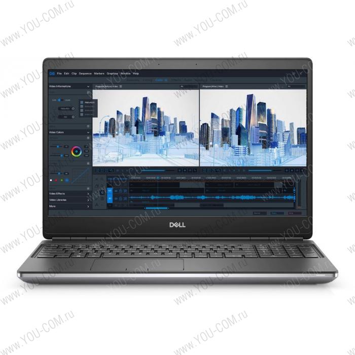 Ноутбук без сумки Dell Precision 7560-7340 15.6" UHD (3840 x 2160) AG/NonTouch/600nit/IR Cam, i9-11950H (up to 5.0Ghz,8C,24M,45W), 32GB (2*16GB) 3200Mhz SO-DIMM DDR4 Non-ECC, 1TB M.2 PCIe 2280 Solid State Drive Class 40, Nvidia RTX A4000 with 8GB GDDR6, Intel Wi-Fi 6E AX210 2x2 6ГГц + Bluetooth 5.2, FPR, Smart Card, NFC, TPM, vPro, 6C 95W/HR, Adp 180W, backlit Kbd, Audio, Win 10 Pro (64)ru, 3Y PNBD