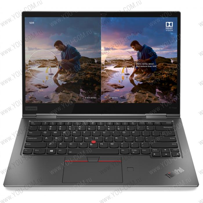 Ноутбук Lenovo ThinkPad X1 Yoga G5 T 20UB0047RT 14" FHD (1920x1080) AR MT 500N, i7-10610U 1.8G, 16GB LP3 2133, 512GB SSD M.2, Intel UHD, WiFi 6, BT, 4G-LTE, FPR, IR&HD Cam, 65W USB-C, 4cell 51Wh, Win 10 Pro, 3Y OS, Gray, 1.36k, 